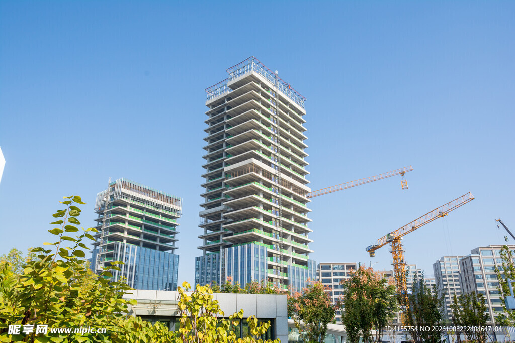 在建摩天大楼景观