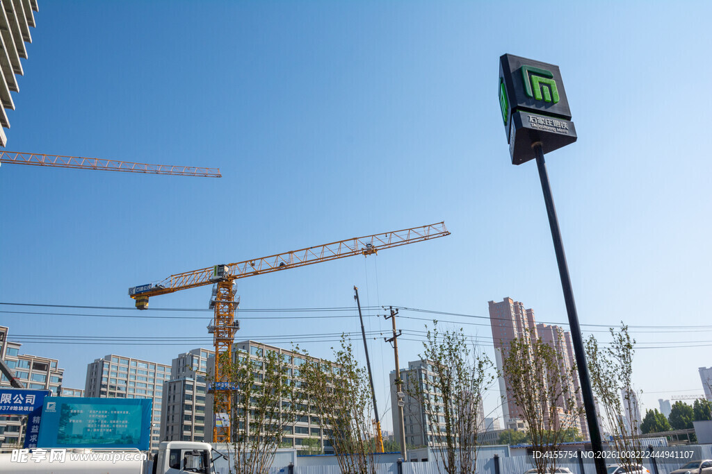 城市建设工地街景