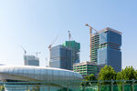 城市在建高楼施工现场