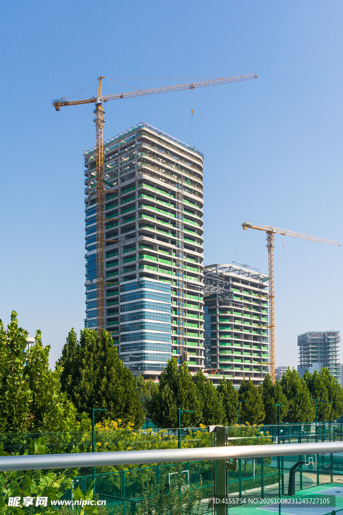 在建城市高层楼宇