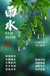 雨水节气创意海报
