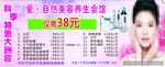 美容养生会馆促销海报