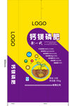 钙镁磷肥包装矢量图