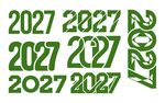 2027 艺术字体