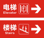 电梯楼梯指示牌