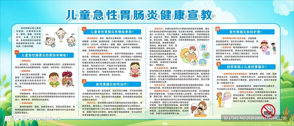儿童急性胃肠炎健康宣教