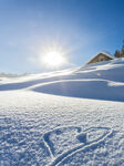 冬日晴雪浪漫雪景
