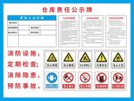 仓库安全责任公示牌