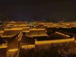 中式古建群夜景俯瞰