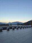 黄昏郊野步道风光