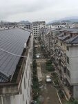 阴天城郊居民区俯瞰