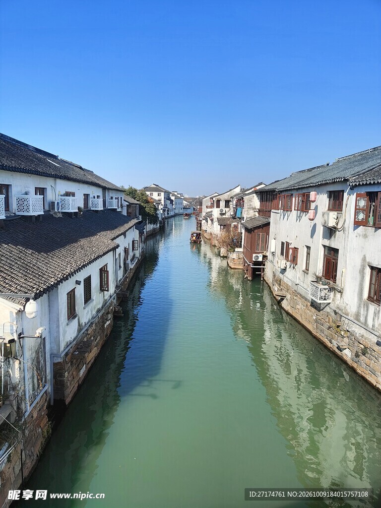 江南水乡河道风光