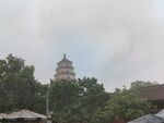 阴天古塔风光