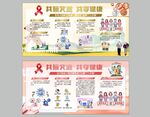 艾滋病防治宣传展板