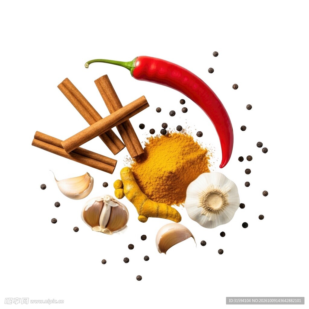香料组合素材