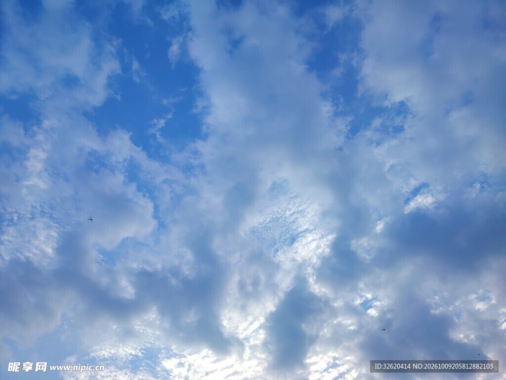 蓝天白云晴空自然风景