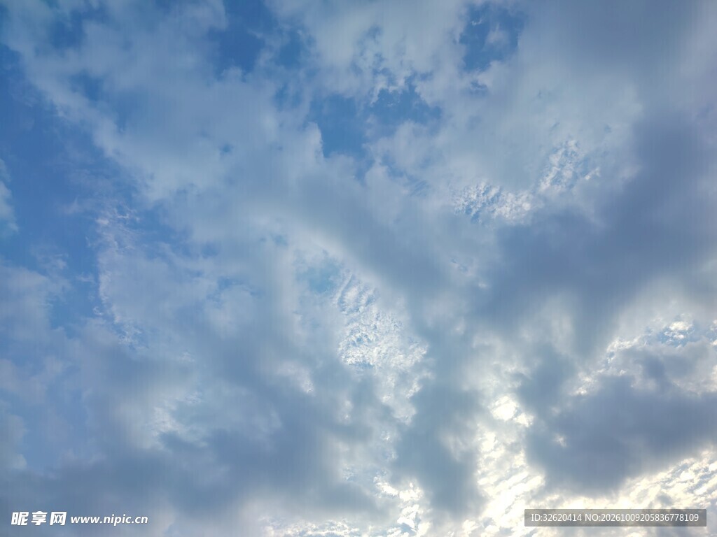 蓝天淡云晴空美景