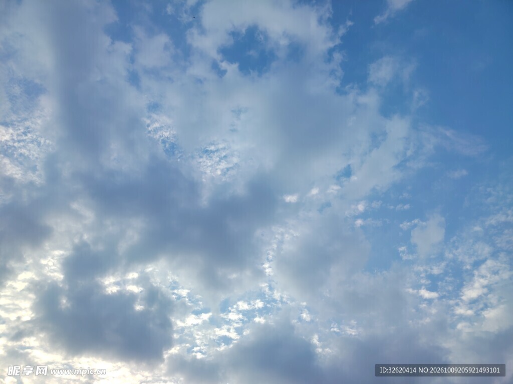 蓝天白云晴空景象