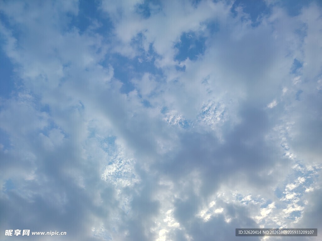 蓝天碎云晴空景观