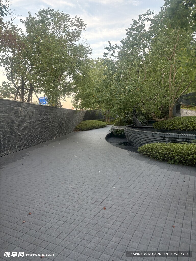 园林林荫步道景观