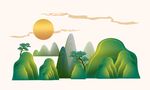 青绿山水图