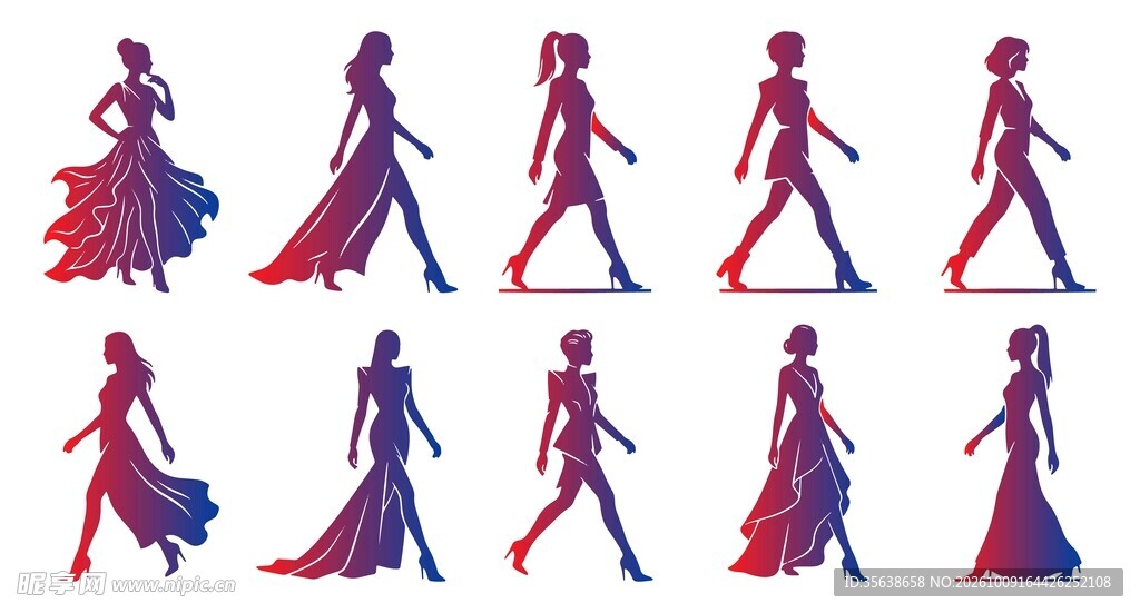 女性剪影集