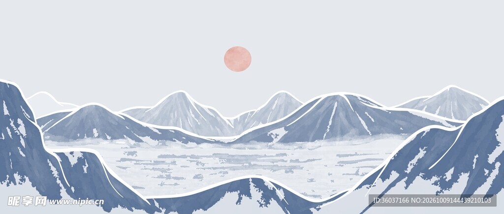 山水横幅背景