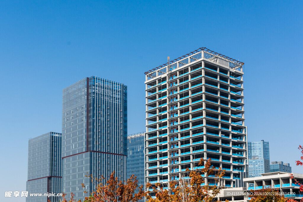 城市高层商务建筑群