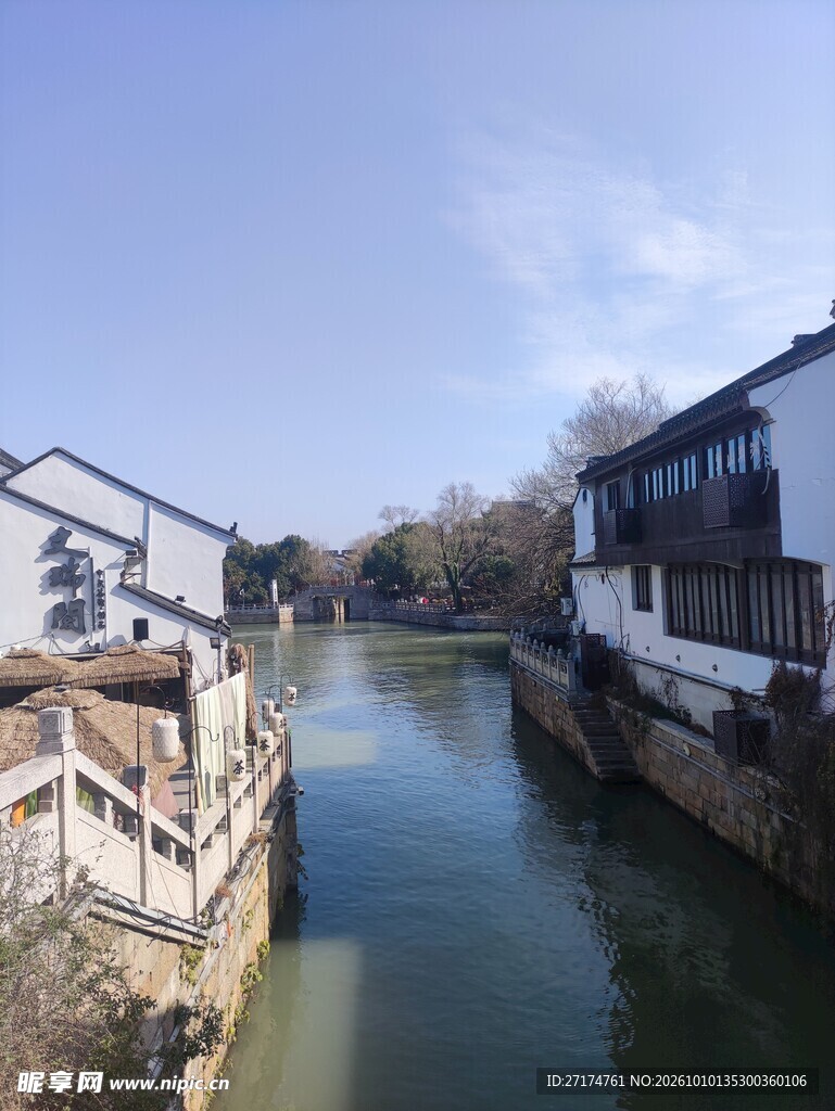 江南水乡河道风光