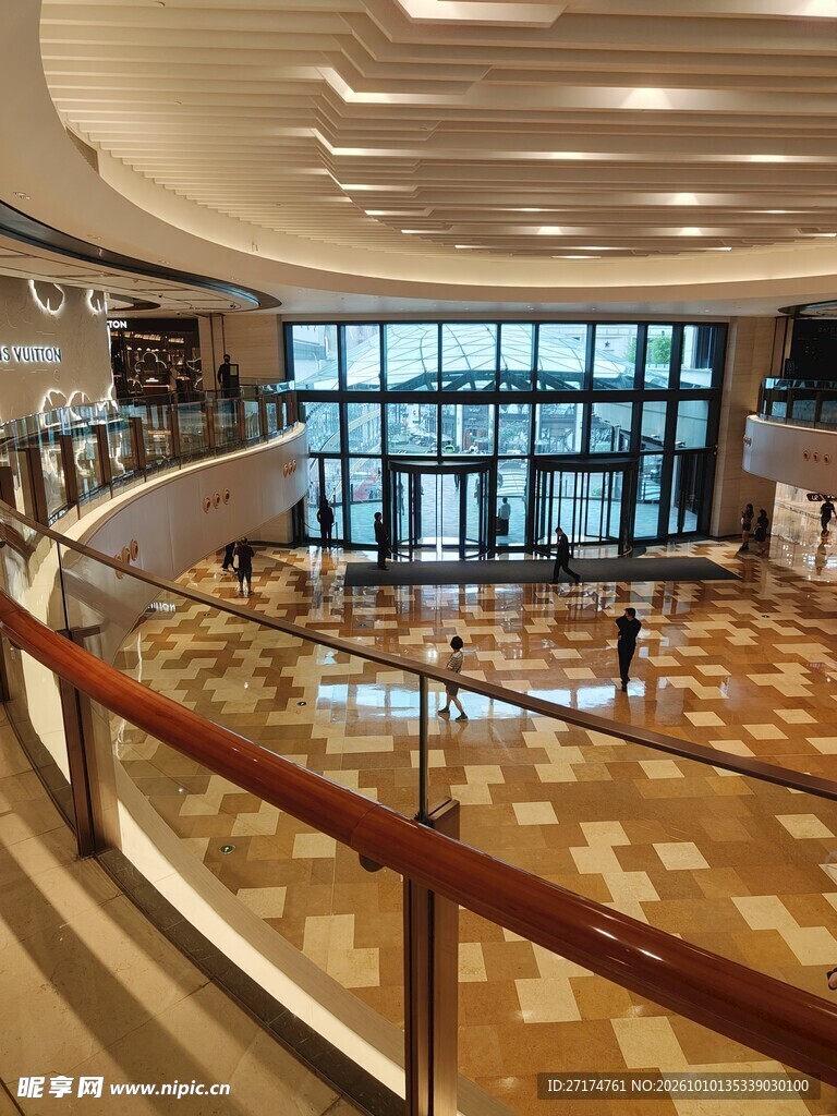 现代商场中庭内景