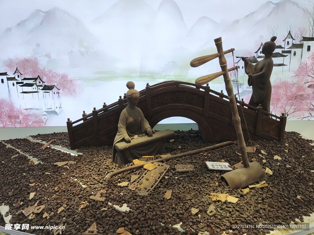 江南水乡古桥风景
