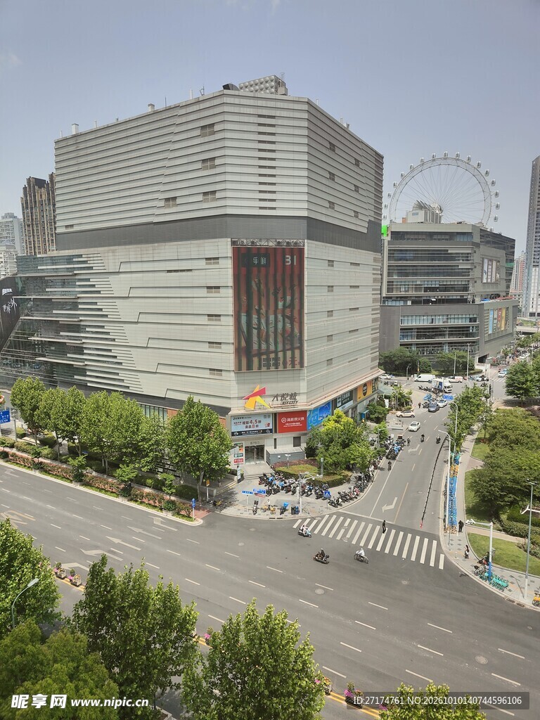 城市商圈建筑街景