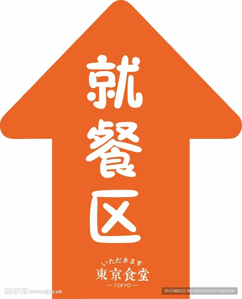 就餐区导向指引标识