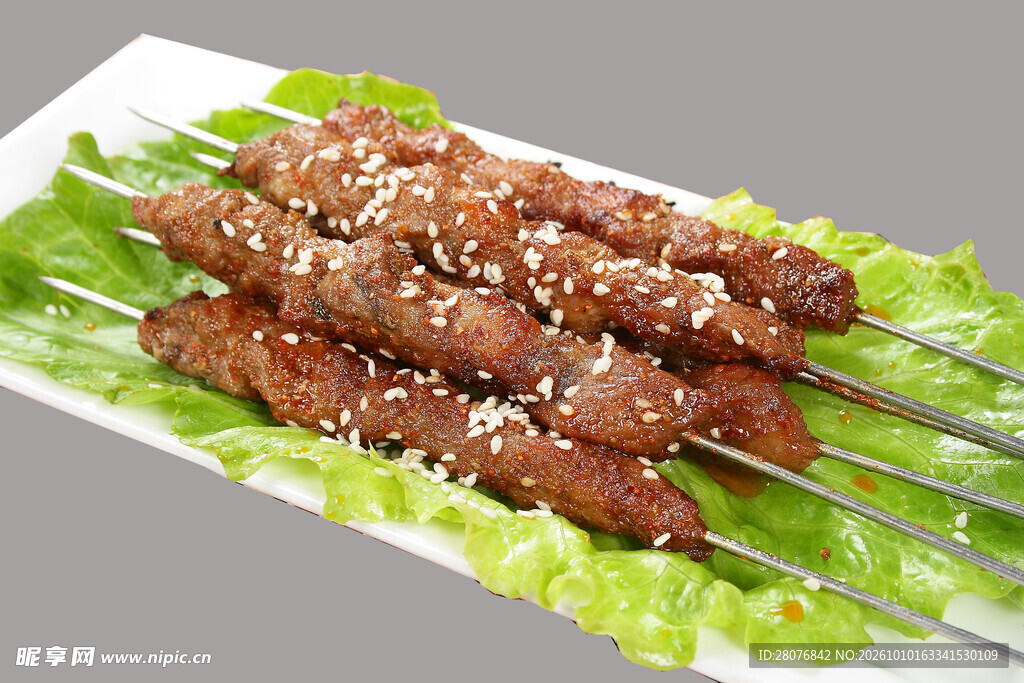 美味孜然烤羊肉串