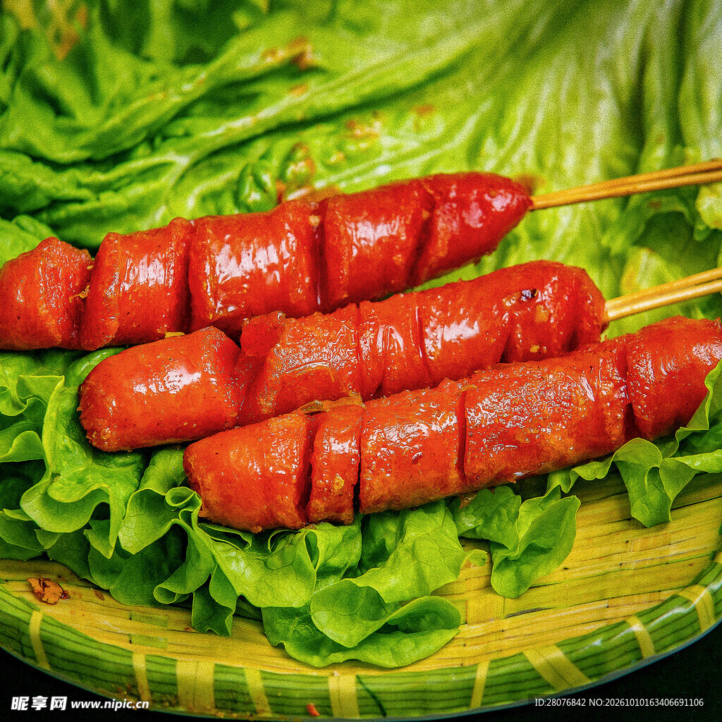 美味烤肠串