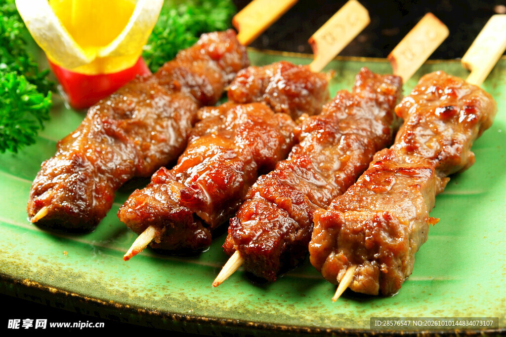美味烤牛肉串
