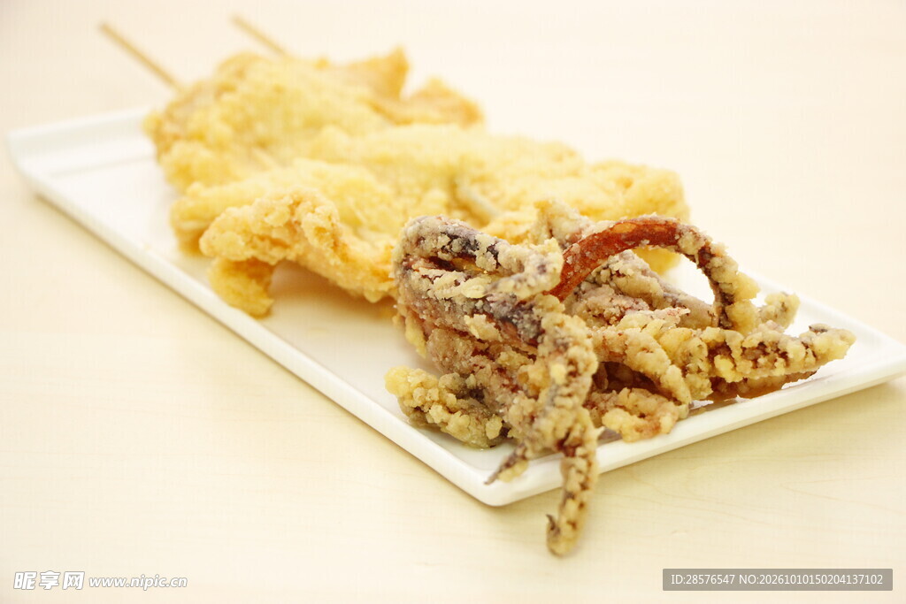 香酥炸鱿鱼串
