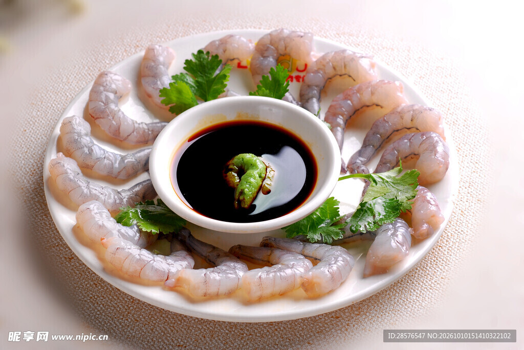 冰镇鲜虾刺身