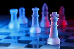 光影国际象棋创意特写