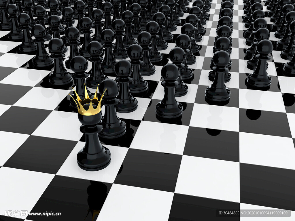 戴皇冠的国际象棋兵