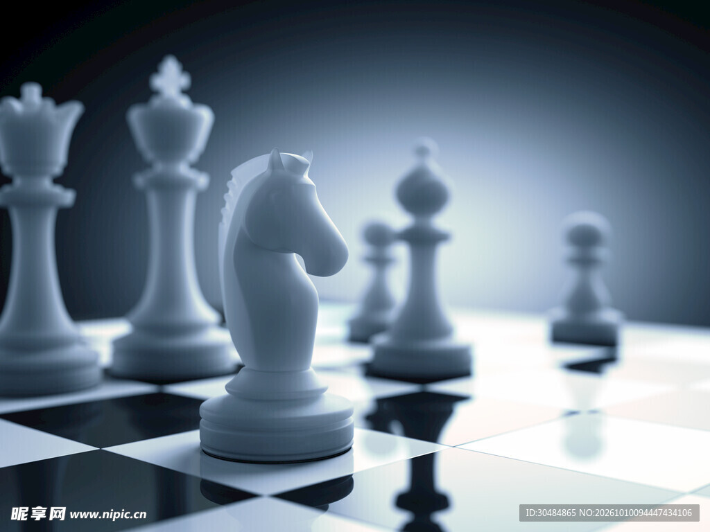 国际象棋列阵特写