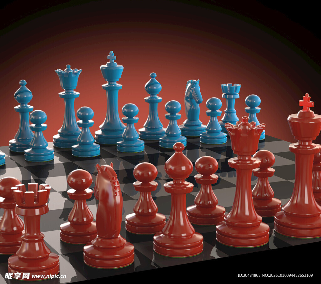 红蓝国际象棋对弈
