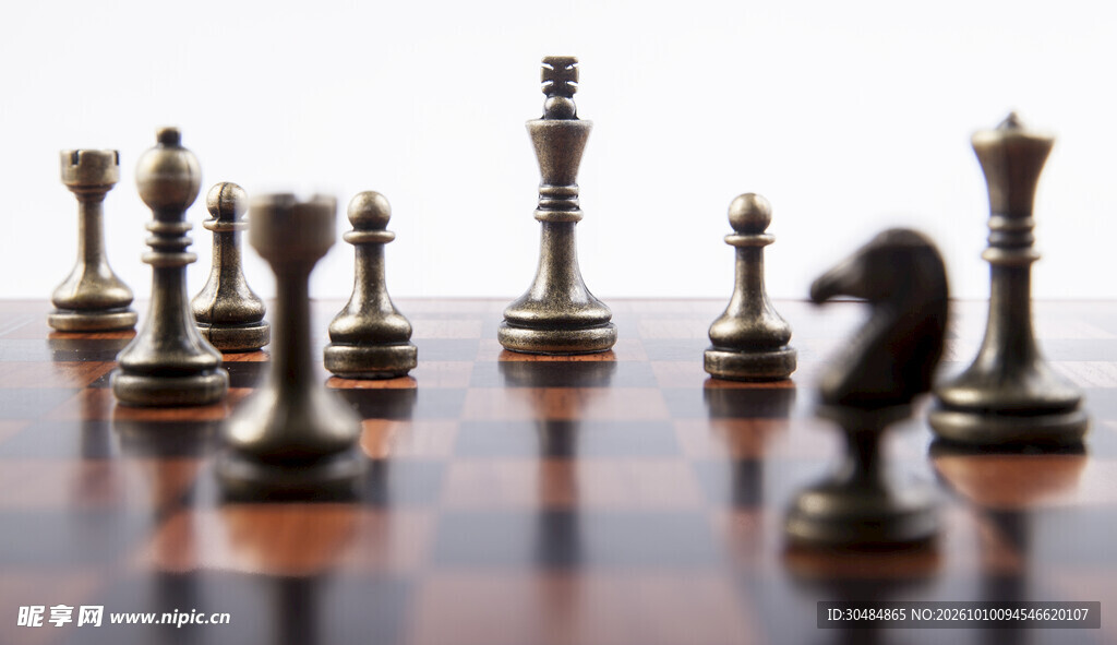国际象棋静物特写