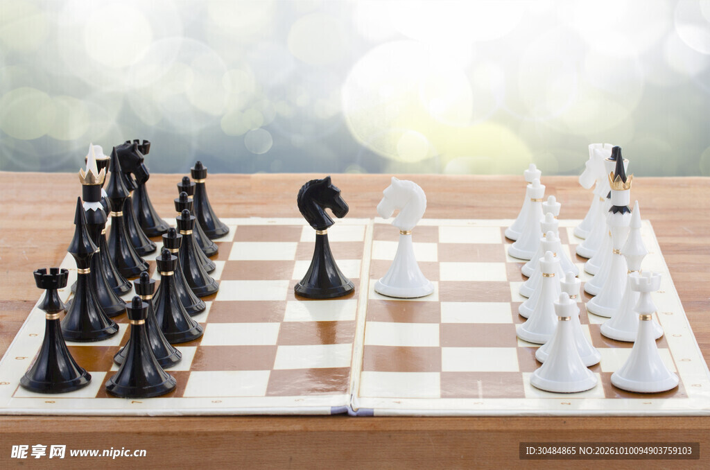 户外国际象棋棋局