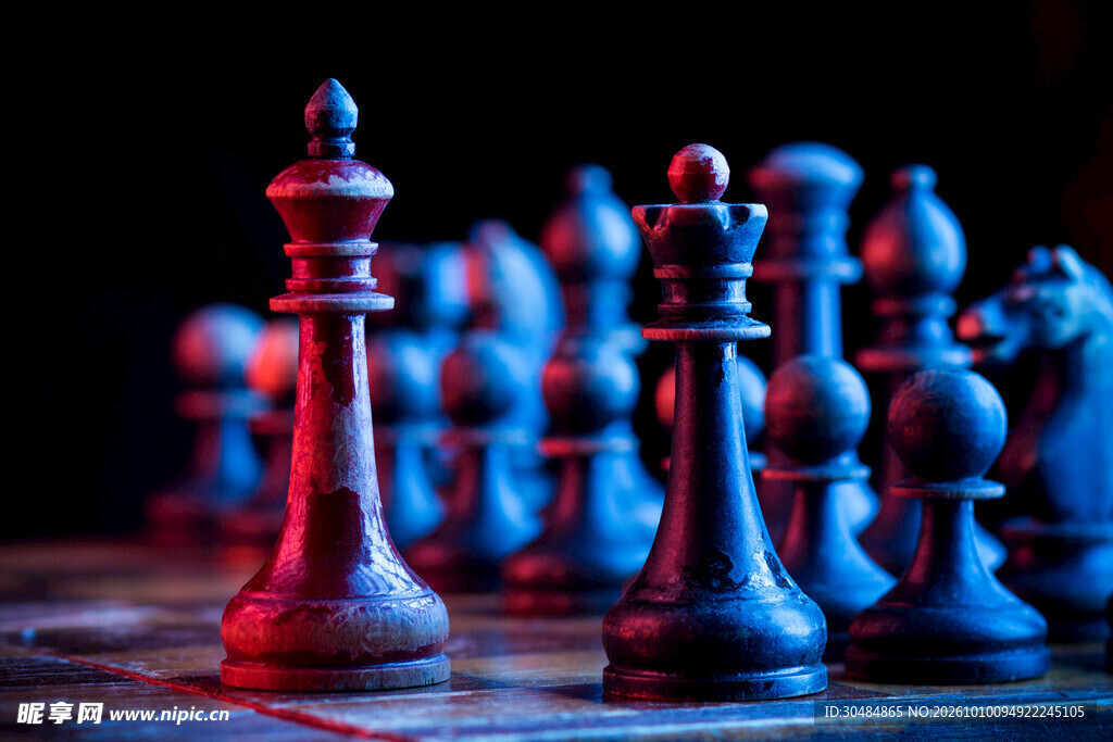 红蓝光影国际象棋