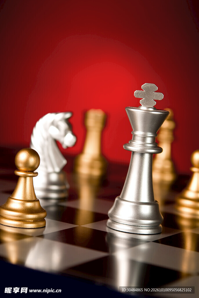 国际象棋静物特写