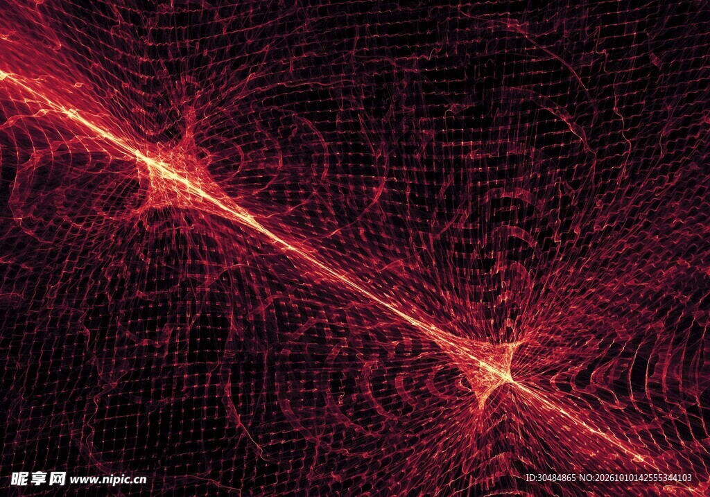红色动感光线特效