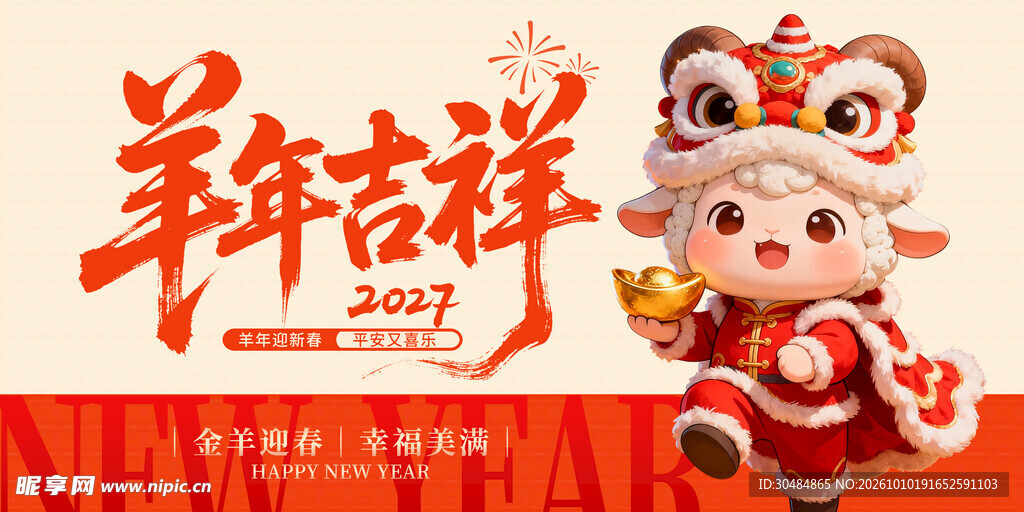 2027羊年吉祥