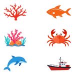 海洋生物图标
