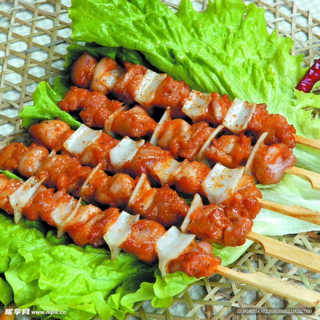 香嫩骨肉相连烤串